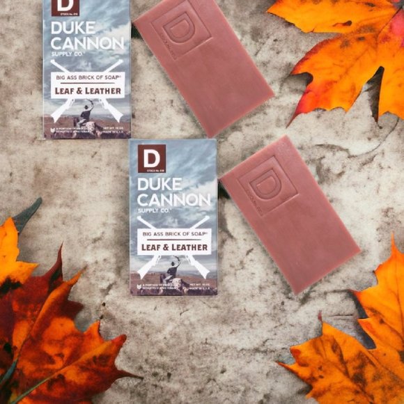 DUKE CANNON - LEAF & LEATHER - BIG ASS BRICK OF SOAP x 2 BARS - Picture 3 of 3